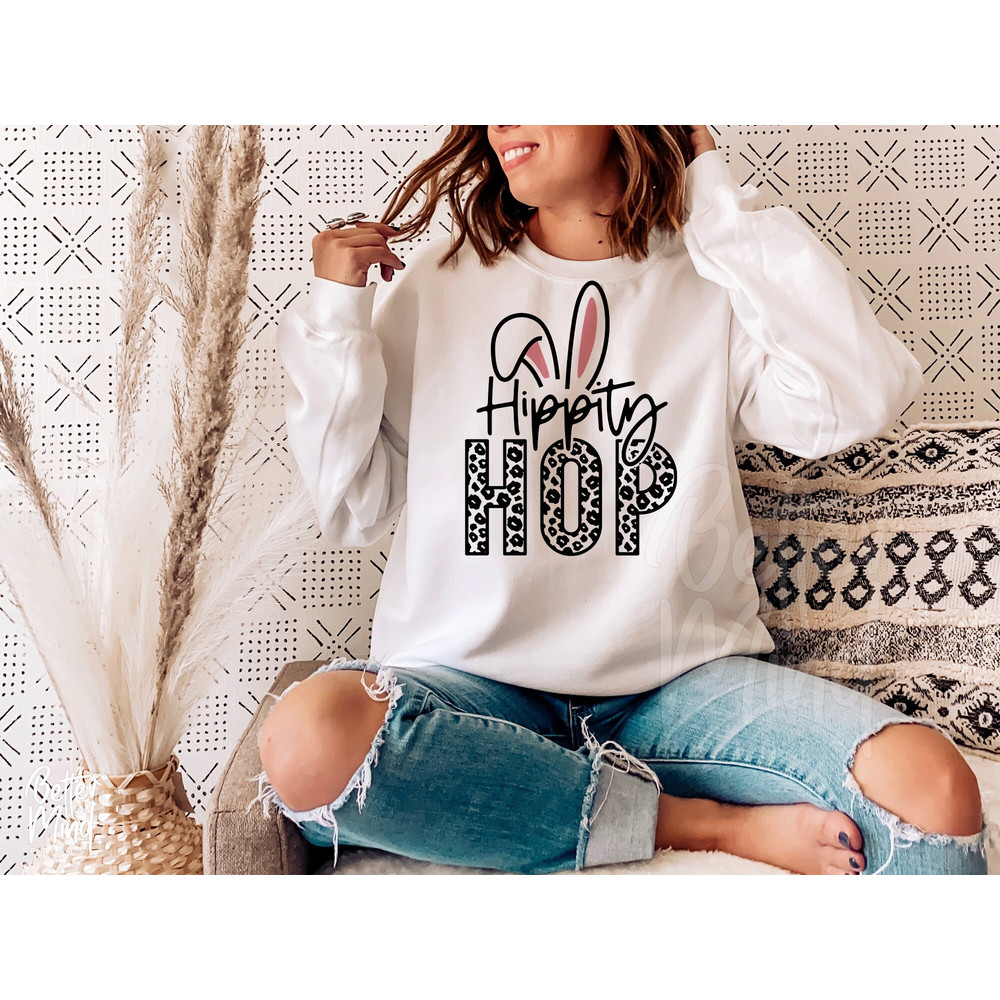 Hippity Hop SVG PNG PDF, Happy Easter Svg, Funny Kids Easter Svg, Easter Shirt Svg, Easter Svg, Easter Bunny Svg, Leopard Print Cut File - 3.jpg