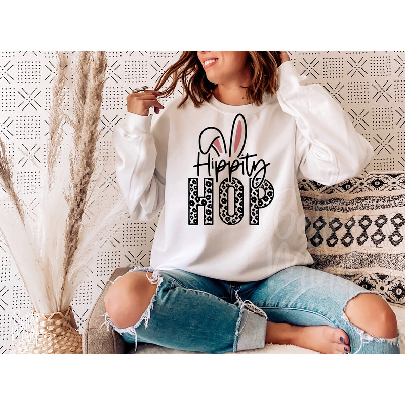 Hippity Hop SVG PNG PDF, Happy Easter Svg, Funny Kids Easter Svg, Easter Shirt Svg, Easter Svg, Easter Bunny Svg, Leopard Print Cut File - 3.jpg