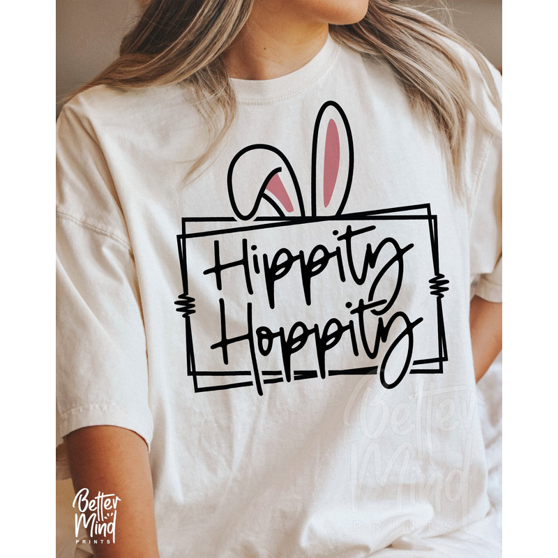 Hippity Hoppity SVG PNG PDF, Happy Easter Svg, Funny Kids Easter Svg, Easter Shirt Svg, Easter Svg, Easter Bunny Svg, Svg files for Cricut - 1.jpg