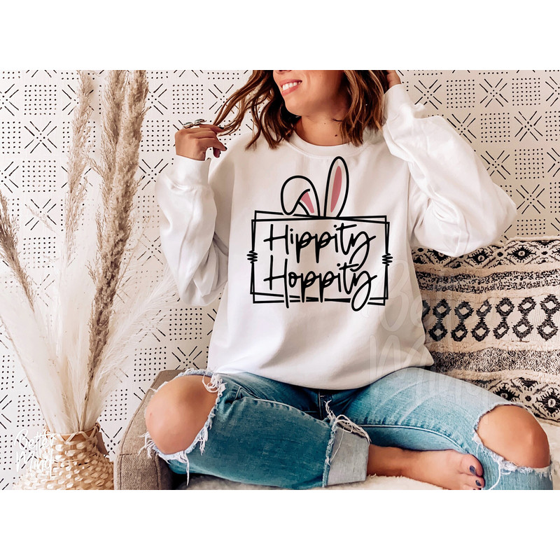 Hippity Hoppity SVG PNG PDF, Happy Easter Svg, Funny Kids Easter Svg, Easter Shirt Svg, Easter Svg, Easter Bunny Svg, Svg files for Cricut - 3.jpg