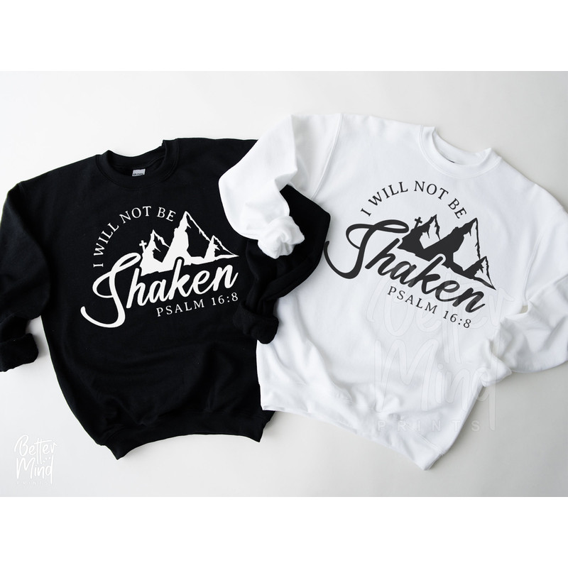I Will Not Be Shaken Svg, Christian Svg, Bible Quote, Psalm Scripture Svg, Religious Shirt Svg, Jesus Svg File for Cricut & Silhouette - 6.jpg