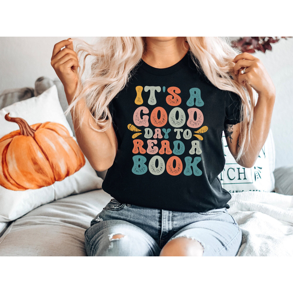 It's A Good Day To Read A Book PNG, Reading Lovers PNG, Book PNG, back to school png, Library Digital Download - 1.jpg