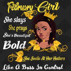 february girl svg february girl svg, hippie svg, sailor giftblack girl svg, black women svg, black afro woman svg, stron