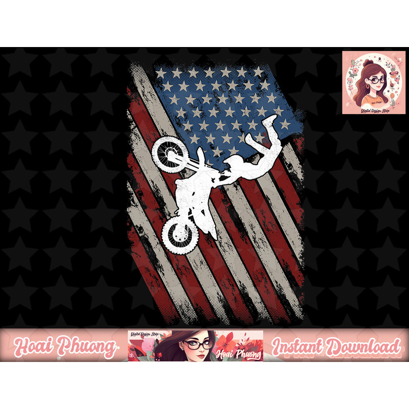 Dirt Bike American Flag Motocross Shirt 4th of july t shirt png, instant download.jpg