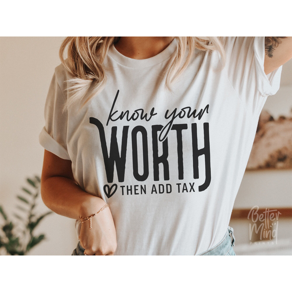 Know Your Worth SVG PNG PDF, Motivational Svg, Self Love Svg, Inspirational Svg, Positive Quote Svg, Your are Enough Svg, Mental Health Svg - 3.jpg