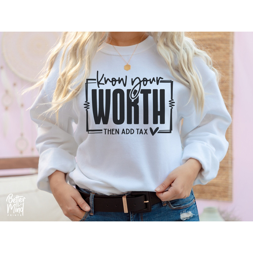 Know Your Worth SVG, Inspirational SVG, Positive Quote svg, Self Love Quote Svg, Mental Health svg, Cut Files For Cricut & Silhouette - 2.jpg