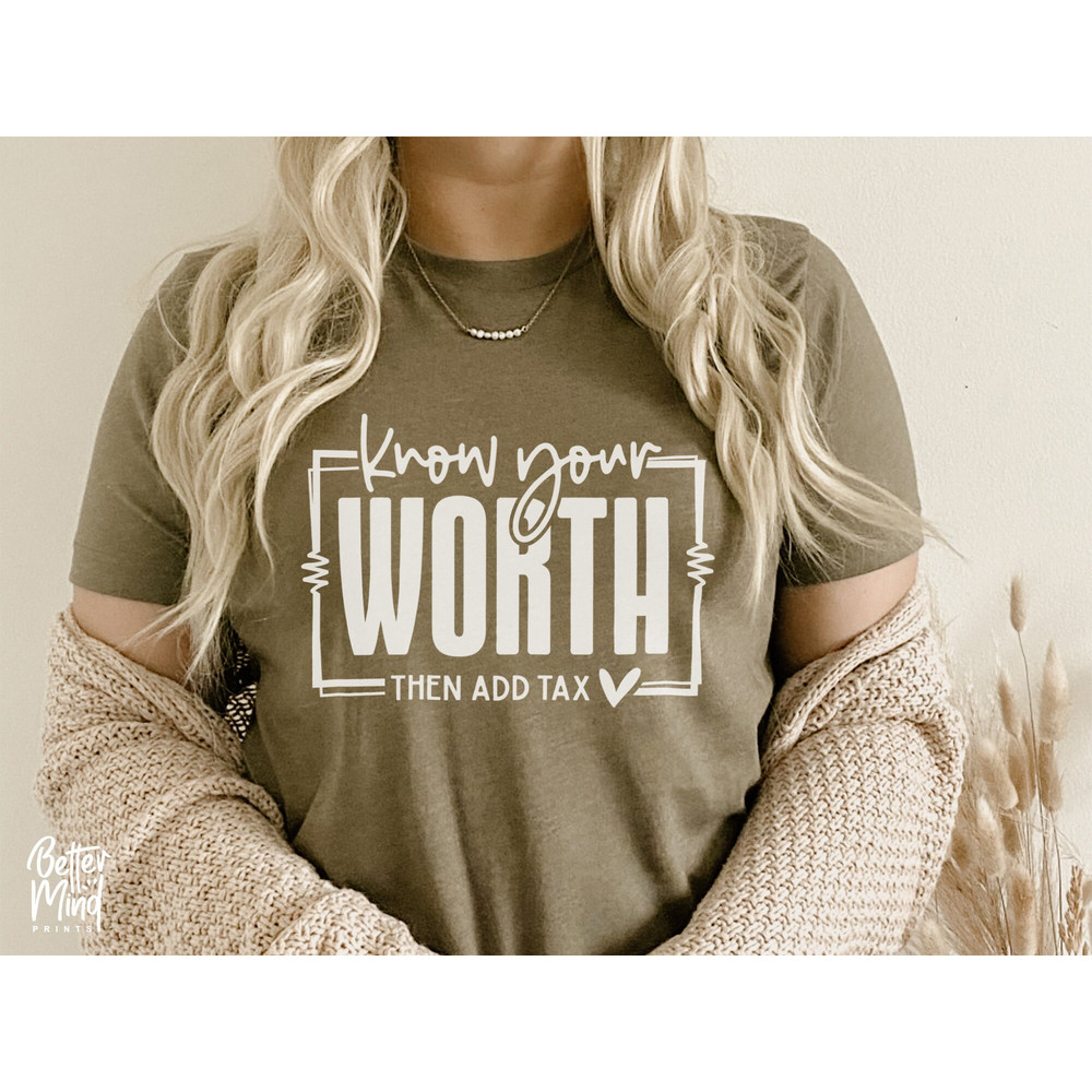Know Your Worth SVG, Inspirational SVG, Positive Quote svg, Self Love Quote Svg, Mental Health svg, Cut Files For Cricut & Silhouette - 3.jpg