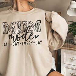 leopard mum mode all day svg png, mum svg, mum vibes svg, mum life svg, mum mode svg,