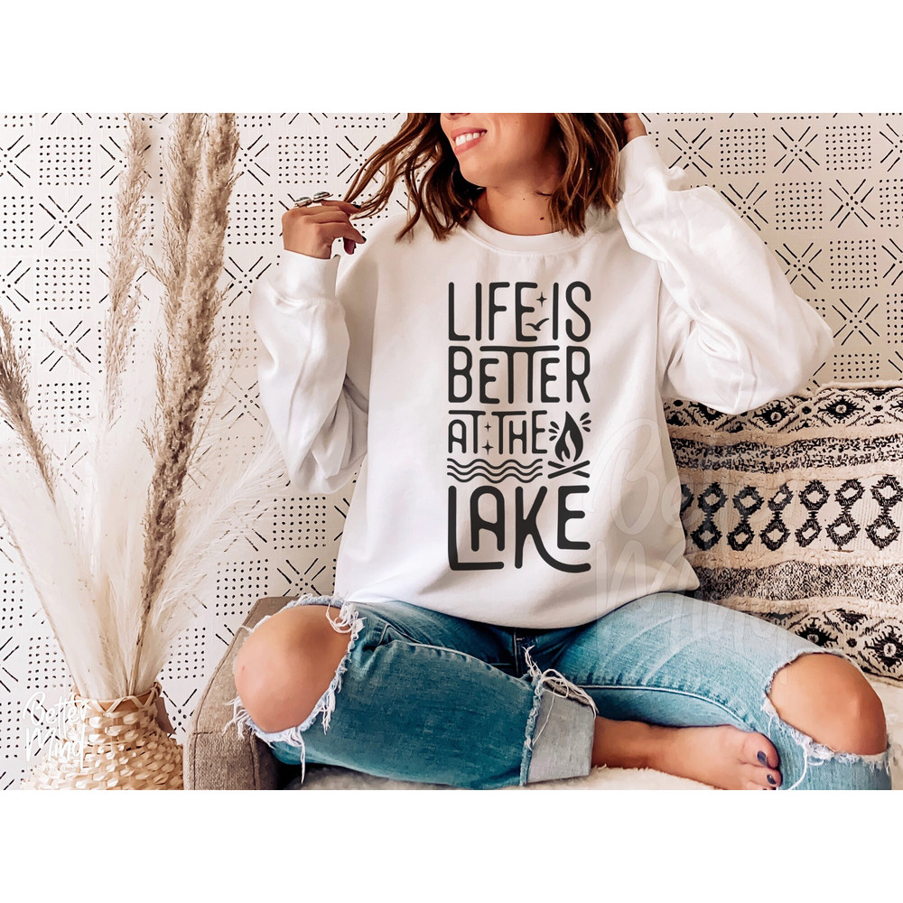 Life is Better at The Lake SVG, Lake Quote Svg, Vacation Svg, Summer Quote svg, png, dxf, eps, Cricut, Silhouette, Instant download - 4.jpg