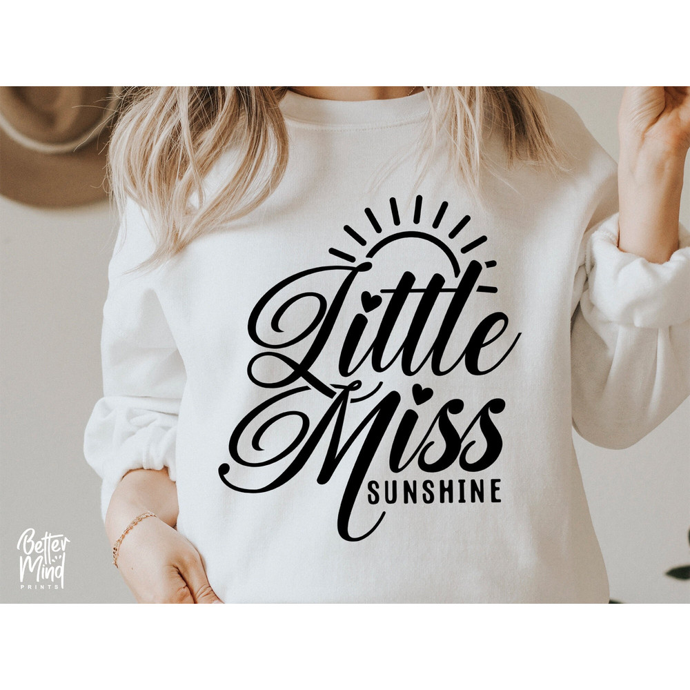 Little Miss Sunshine SVG PNG PDF, Kindergarten Svg, Little Miss Kindergarten Svg, sunshine svg, Cut files for cricut - 1.jpg