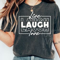 live love laugh svg png, positive svg, you matter svg, mental health awareness svg, b