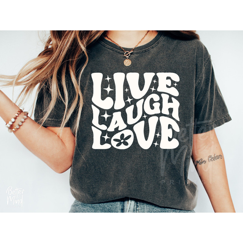 Live Love Laugh SVG PNG, Self Love Svg, Positive Svg, You Matter Svg, Mental Health Awareness Svg, Be Kind Svg, Mental Health Svg - 1.jpg