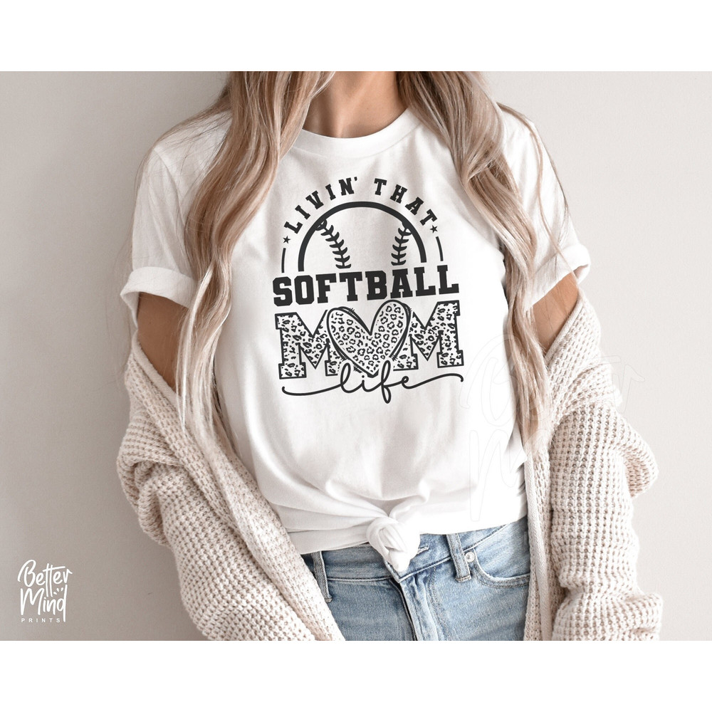 Livin’ That Softball Mom Life Svg, Softball Mom SVG PNG, Softball Mom Leopard Print Tshirt Svg, Coffee Mug Or Tumbler, Silhouette - 1.jpg