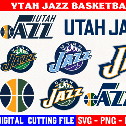 utah jazz  bundle, basketball team svg, utah jazz svg, clipart png vinyl cut file, cricut, silhouette file