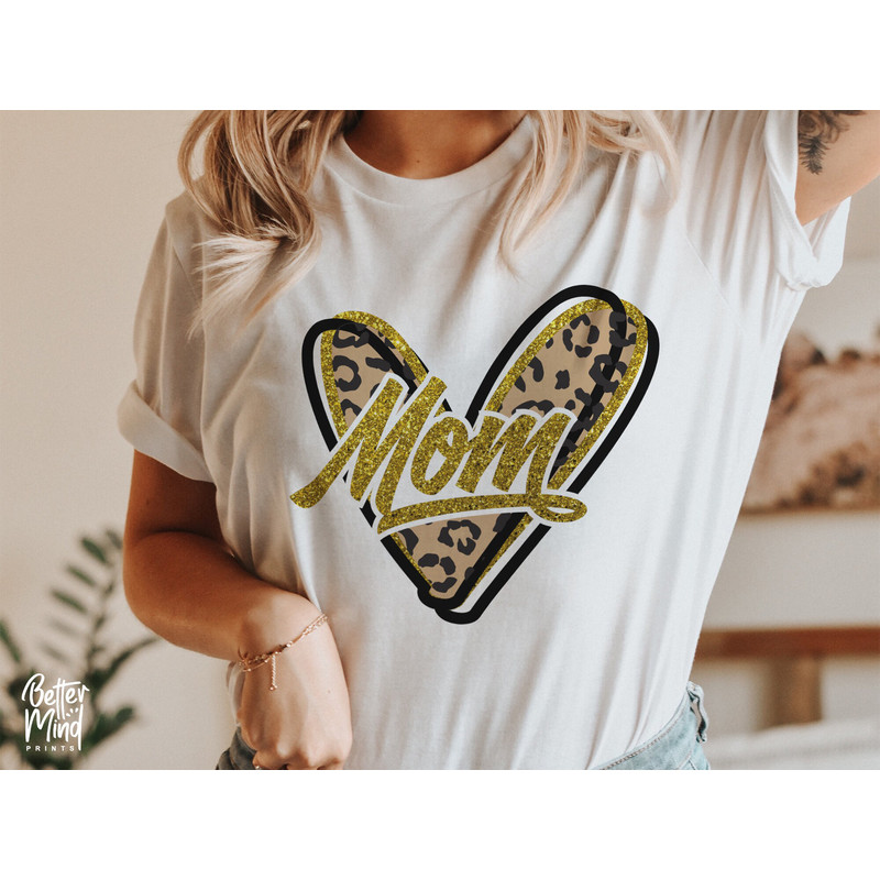 Mom Leopard PNG, Gold Glitter Valentines PNG, Mama Leopard Print Sublimation, Digital Download PNG - 3.jpg