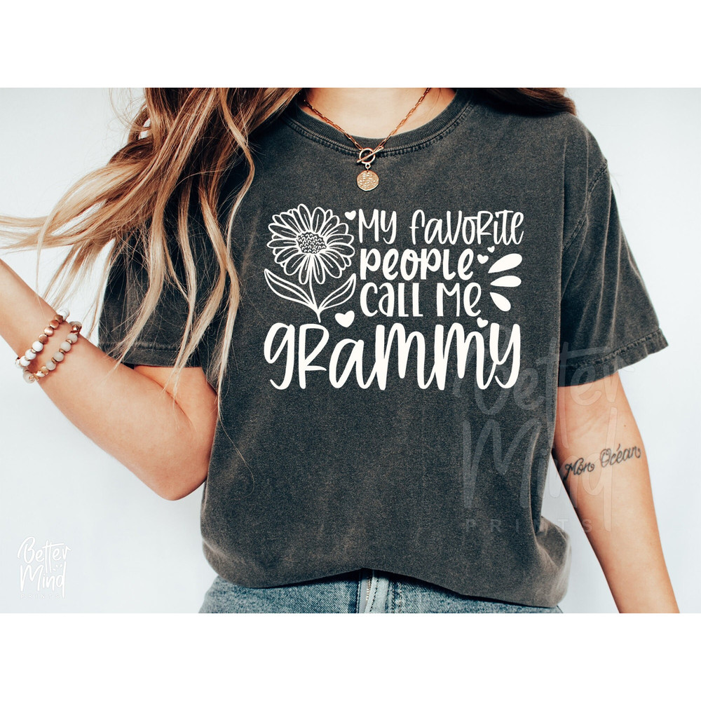 My Favorite People Call Me Grammy SVG PNG PDF, Grammy Svg Design, Grammy Sublimation Shirt - Sunflower Digital Download - 1.jpg