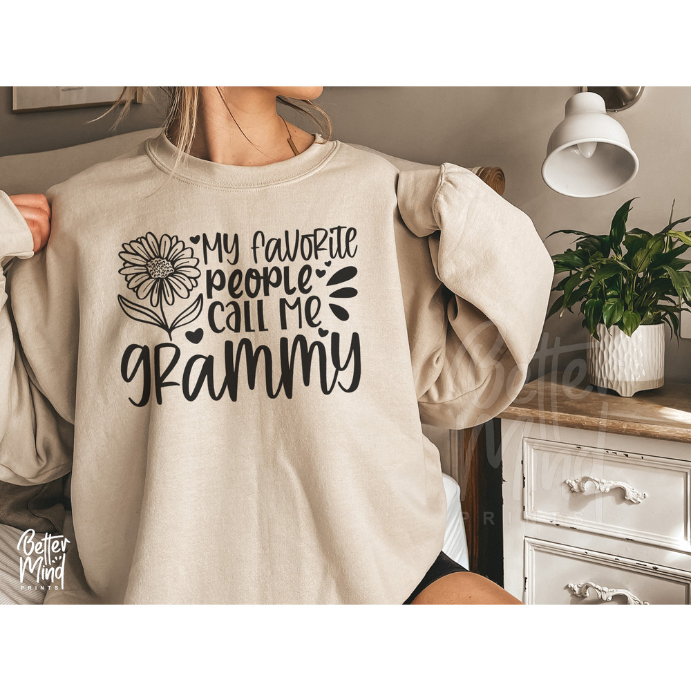 My Favorite People Call Me Grammy SVG PNG PDF, Grammy Svg Design, Grammy Sublimation Shirt - Sunflower Digital Download - 2.jpg