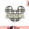 Disney Mickey And Friends Christmas Plaid Grandma png, instant download.jpg