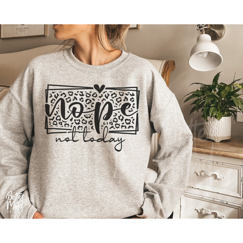 Nope Not Today SVG PNG, Not Adulting Today Svg, Tired Svg, Sarcastic Mug Svg, Sassy Svg, Mom Life Svg, Sarcastic Svg, Leopard Print SVG - 1.jpg