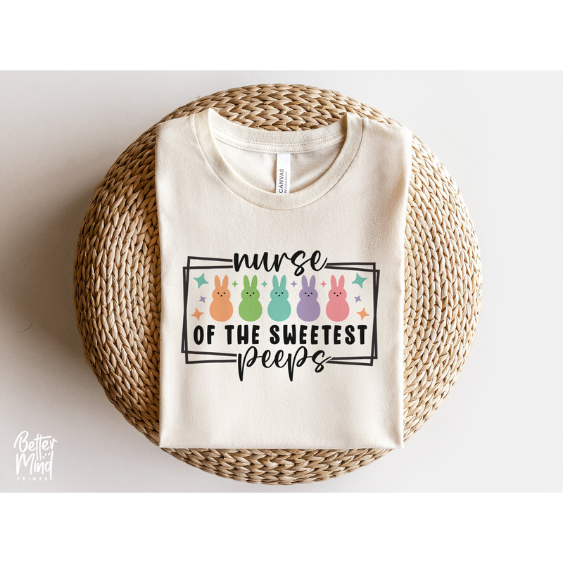 Nurse Of The Sweetest Peeps SVG PNG PDF, Nurse Easter Svg, Nurse Easter Vibes, Peeps Svg, Funny Easter's Day Svg Png, Healthcare Worker Svg - 4.jpg