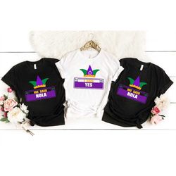 i said yes shirt, we said nola t-shirt, new orleans wedding tee, bridesmaid shirts, mardi gras wedding gift, nola bride