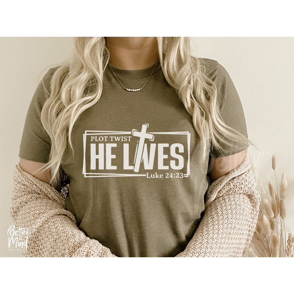 Plot Twist He Lives SVG PNG, Bible Verse Svg, Easter Svg, Religious Svg, He is Risen Easter Svg, Jesus Svg, Christian Svg, Easter Shirt SVG - 3.jpg