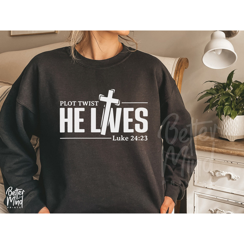 Plot Twist He Lives SVG PNG, Easter Svg, Religious Svg, He is Risen Easter Svg, Christian Svg, Jesus Svg, Bible Verse Svg, Easter Shirt SVG - 4.jpg