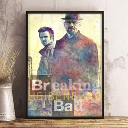 breaking bad poster, breaking bad wall art, movie decor, movie print, movie decoration
