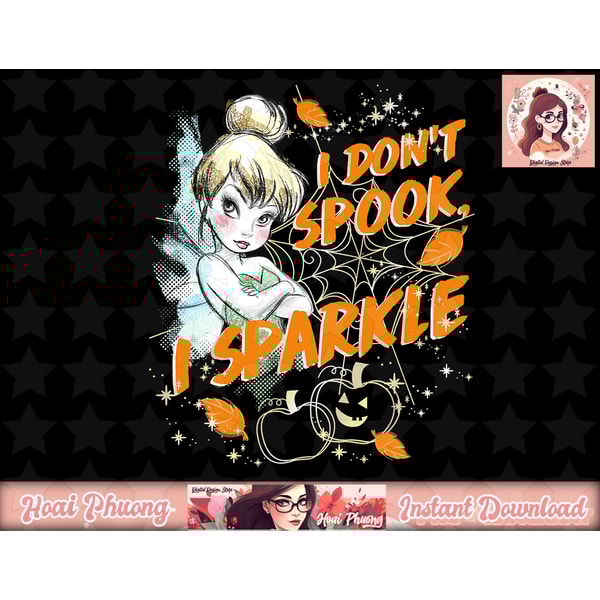 Disney Peter Pan Tinkerbell Halloween Sparkle png, instant download.jpg