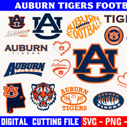 auburn tigers foodball team svg, auburn tigers bundle, clipart png vinyl cut file, cricut, silhouette file