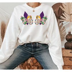 mardi gras boobs t-shirt, mardi gras sweatshirt, louisiana shirt, festival t-shirt, fat tuesday gift, new orleans party