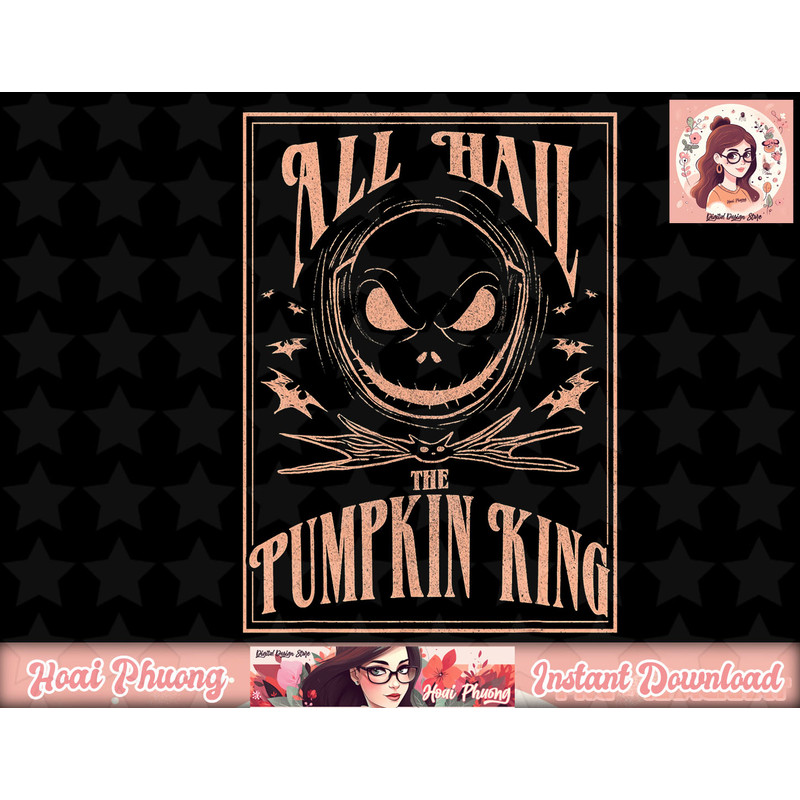 Disney The Nightmare Before Christmas Hail The Pumpkin King png, instant download.jpg