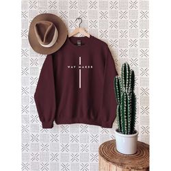 waymaker shirt, christian shirts, bible verse shirt, religious sweater, blessed sweatshirt, christ jesus shirt, jesus te
