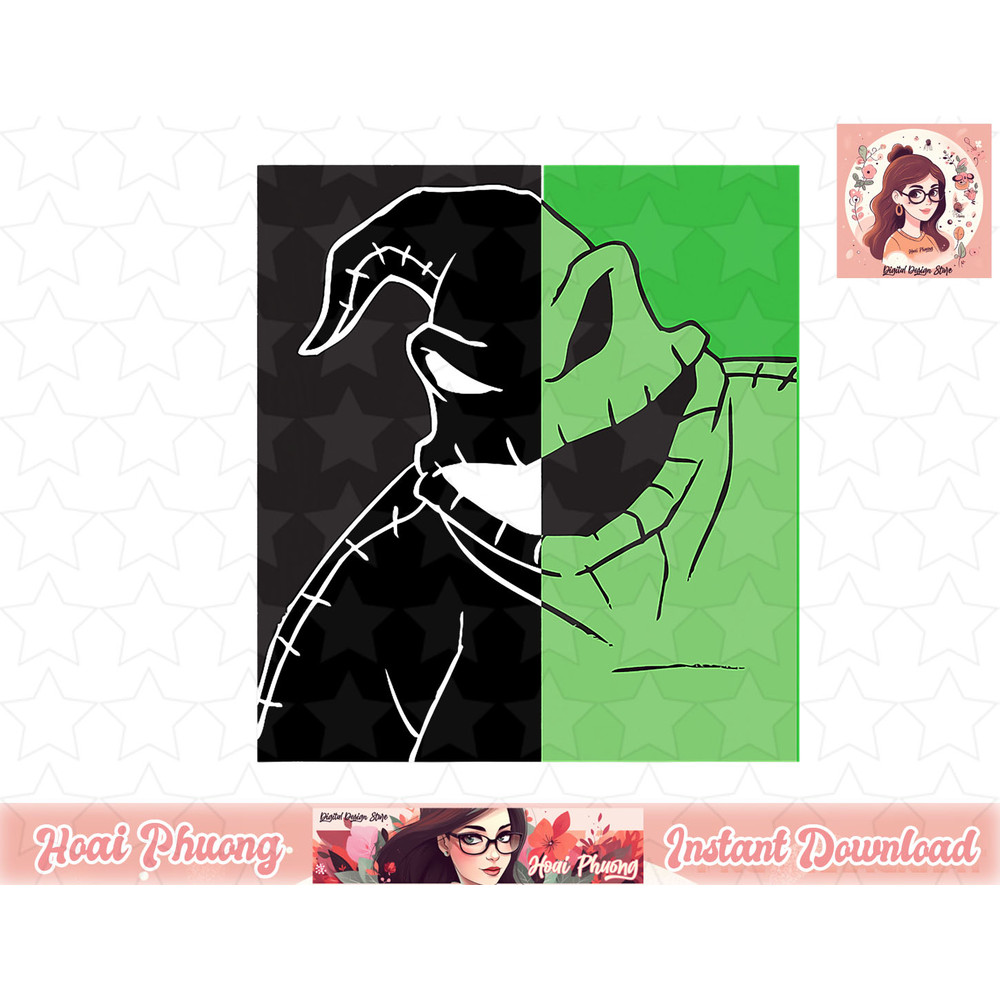 Disney The Nightmare Before Christmas Oogie Boogie Split png, instant download.jpg