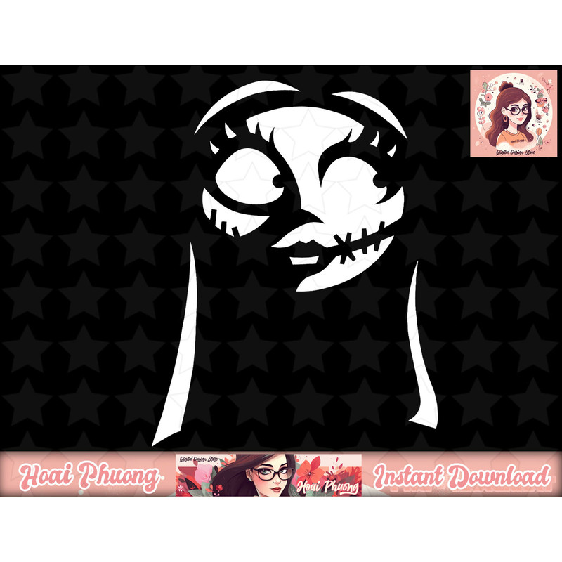 Disney The Nightmare Before Christmas Sally Big Face png, instant download.jpg
