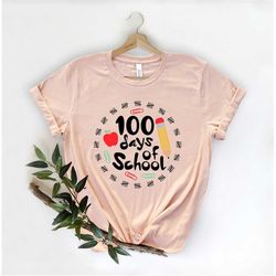 100 days of school shirt, 100th day of school celebration, back to school sweatshirt, teacher appreciation t-shirt, scho