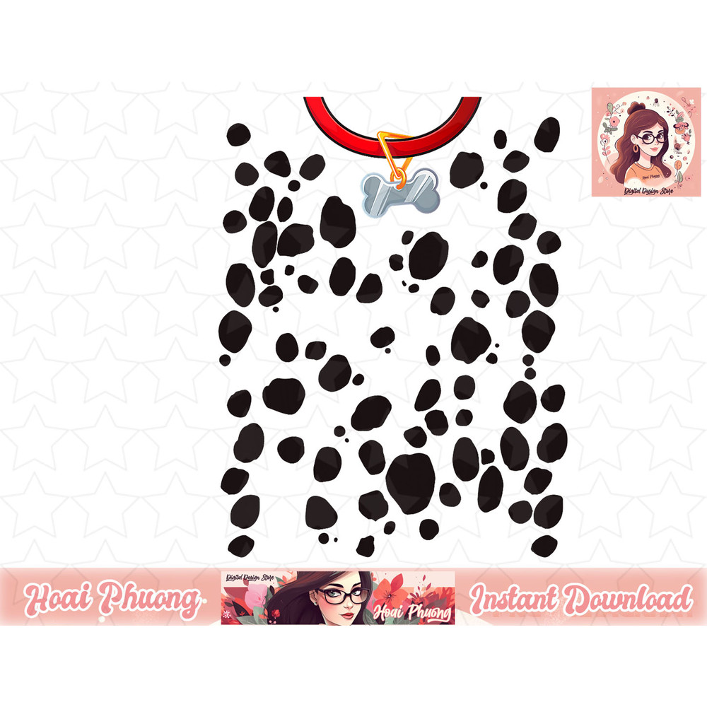 Dog Dalmatian Costume Dalmations Spots Puppy Print Halloween png, instant download.jpg