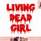 Dripping Blood Halloween Zombie Movie Living Dead Girl png, instant download.jpg
