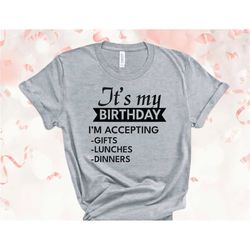 it's my birthday shirt, birthday party shirt, birthday gift shirt, 11th birthday t-shirt, birthday squad shirts, birthda