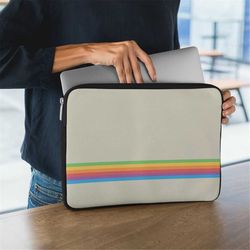 retro rainbow laptop sleeve -laptop case macbook air,macbook air case,macbook case,rainbow macbook sleeve,rainbow macboo