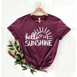 hello sunshine shirt, funny tshirt, casual tshirt, hello sunshine tee, hello sunshine graphic tee, summer outfit, hello