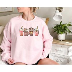 coffee sweatshirt for women, coffee crewneck,gift for coffee lover, coffee cup shirt, boss babe fuel sweatshirt, gift fo