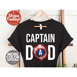 captain america dad shirt, super dad shirt, dad shirt for father's day gift, super hero shirt, cool dad shirt, father's