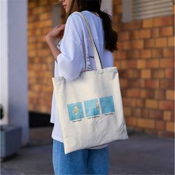 van gogh van goghing van gone tote bag -funny tote bag,aesthetic tote bag,art tote bag,artsy tote bag,grunge tote bag,va