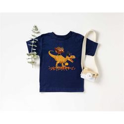 toddler thanksgiving shirt, dinosaur shirt, thanksgiving gift, fall season t-shirt, funny turkey shirt, kids thankful sh