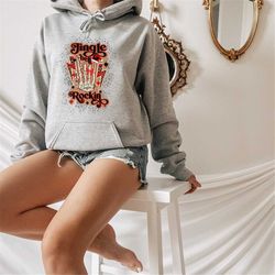jingle bell rockin sweater, retro christmas sweatshirt, christmas music sweat, aesthetic holiday sweater, best christmas