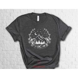 mountain camping shirt, camping girls shirt, travel shirt, nature lover shirt, hiking shirt, camping gift, shirts for wo
