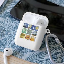 van gogh collage airpods case cover -aesthetic airpods case,aesthetic airpods pro case,aesthetic airpods case with keych