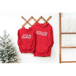 mama and mini hoodie, mama shirt, custom matching shirt, new mom sweatshirt, mother's day gift, custom mommy shirt, birt