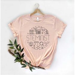steminist shirt,stem woman shirt, stem student gift, science shirt, gift for women in science, technology, engineering,